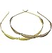 CoverYourHair Metal Headband - 2 Pack Narrow Headbands - Bridal Headpiece - Gold Leaf Hairband