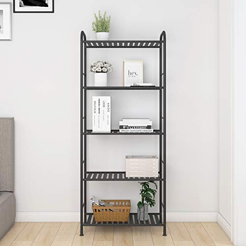 JSB 5Tier Adjustable Shelving Unit, Heavy Duty Storage Rack Organizer