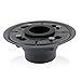 AQVA PVC Shower Drain Base Kit. Includes 2 Inch PVC Shower Flanged Drain Base, Threaded Adjustable Adaptor and Rubber Coupler Gasket Seal for Linear Shower Drain Installation
