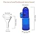 Snuff Bullet Acrylic Plastic Snuff Dispenser Snorter Bullet Snuff Bottle (4Pack)
