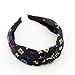Designer Letter Print Headband for Women Fashionable Classical Cross Knot Hairbands Hair Hoops with cloth wrapped for Girls 3PCS of Pack(LV letter style)