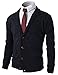 H2H Mens Slim Fit Shawl Collar Knit Cardigan with Elbow Patch Navy US XL/Asia XXL (CMOCAL07)