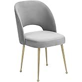 TOV Furniture Swell Modern Upholstered Dining Room Chair, Gray