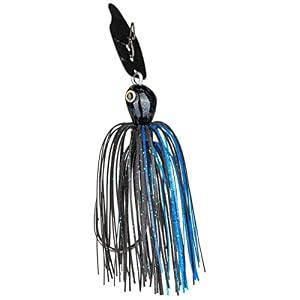Strike King Thunder Cricket Jig Vibrant Noir/bleu 9,5 G
