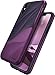 Ringke Wave Case Compatible with iPhone X iPhone 10, Qi Wireless Charge Compatible Dual Layer Heavy Duty Textured Shock Absorbent Drop Resistant Protection Design Cover - Metallic Purple
