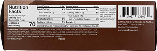Wellington Whole Grain Water Crackers, 5-Ounces (Pack of 12)