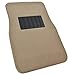 BDK Classic Carpet Floor Mats for Car & Auto - Universal Fit -Front & Rear with Heelpad (Medium Beige) (MT-100-CPTSERIES)