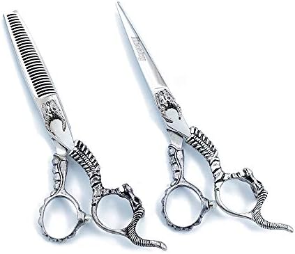 Taoxia Hairdressing Scissors European Retro Careful Workmanship Special Stylist 6.0 Inch 440c Japanese Stainless Steel for Salon Barbers or Home
