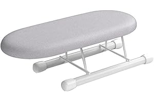 Portable Ironing Board for Home and Travel, Mini-Sleeve Cuff Pressing Mat with Removable Cotton Cover, Foldable Design with N