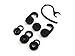 Fit Kit Compatible with Jabra Extreme 2 Headset Wireless Device b: Replacement Earloop Earhook Eartips Eargels