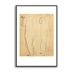 Framed Canvas Wall Art for Living Room, Bedroom Sexy Girls by Sanyu Canvas Prints for Modern Home Decoration Ready to Hang - 16"x24" inches