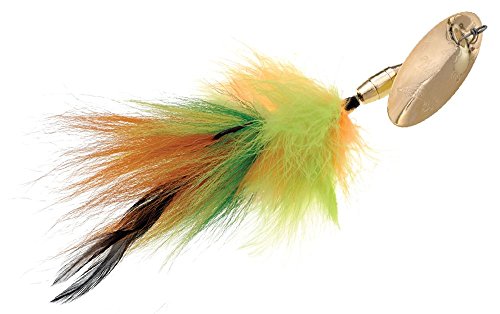 Panther Martin PMMK-28-GFT Marabou and Bucktail Muskie Spinner Bait, 30 (1.5-Ounce), Gold Fire Tiger