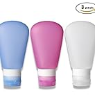 Zoppen TSA Approved Travel Bottles 3 Oz, Leak Proof Carry on Silicone Containers Set