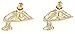 GWOOD Nefertiti Egyptian Queen Beautiful Woman Earrings Post Style Pierced (GOLD COLOR)