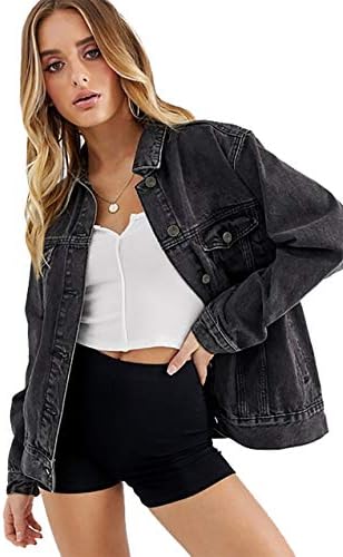 black denim boyfriend jacket