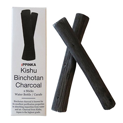 Portable Binchotan Charcoal Water Purifying Sticks from Kishu, Japan - Set of 2 Sticks, Filters Personal-Sized Water Bottles - Thumbnail 7