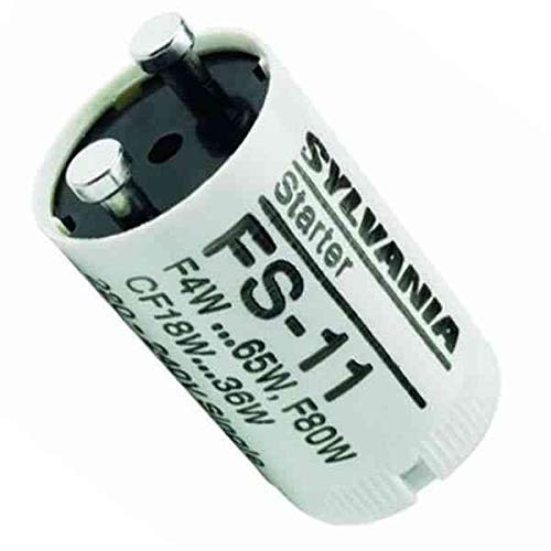 Sylvania FS-11Pack of 10 Fluorescent Tube Starter 4-65 Watt Single Insertion