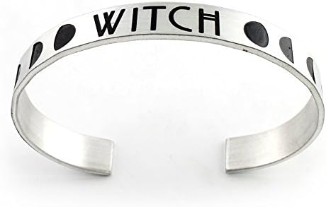 Witch Moon Phases Cuff Bracelet - Witch Jewelry - Halloween Jewelry