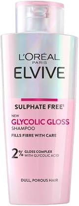 L'Oreal Paris Elvive Glycolic Gloss Sulphate-Free Shampoo 200ml view 1
