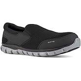 Reebok Mens Sublite Cushion Work Safety Toe Athletic Slip-on Work & Safety Shoe, Black, 7 Wide US