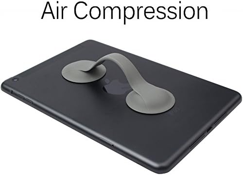 DUZY – Tablet Smart Hand-Strap Silicon ring shape Grip Flexible and Comfortable Device Holder with Hand and Fingers, (Gray)iPad mini4 Samsung Asus Google