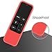 Fintie Protective Case for Apple TV 4K/ HD Siri Remote (1st Gen) - Honey Comb Lightweight Anti Slip Shockproof Silicone Cover for Apple TV 4K 5th 4th Gen Siri Remote Controller, Living Coral