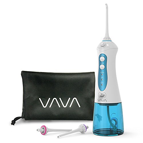 VAVA Water Dental Flosser with 3 Interchangeable Jet Tips, Easy-to-Clean Water Reservoir, Preset Modes for Optimal Flossing, Leak-Proof Electric Dental Floss, Portable Cordless Design