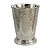 Alchemade 12 Oz Hammered Nickel Derby Cup Without A Handle - Great For Mint Juleps, Other Cocktails, Or Your Other Beverage - Keeps Drinks Cold Longer