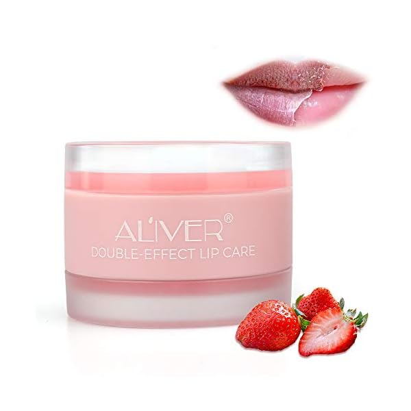 DOUBLE-EFFECT-Lip-Sleep-Mask-with-Collagen-PeptideMoisturizing-Strawberry-Sleeping-Lip-Mask-Overnight-Hydrating-Lip-Balm-Mask-Exfoliating-Lip-Scrub-Lip-Care-Treatment-For-Chapped-and-Cracked-Lips DOUBLE-EFFECT Lip Sleep Mask with Collagen Peptide,Moisturizing Strawberry Sleeping Lip Mask Overnight Hydrating Lip…