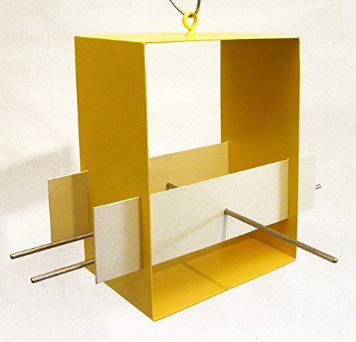 Amazon Com Cubist Modern Bird Feeder In Yellow Handmade