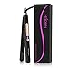 HISOON Professional Hair Straightener,Flat Iron for Hair 2 in 1 Tourmaline Ceramic Travel Straightener Dual Voltage with Adjustable Temperature 180℉ - 450℉ for All Hair Types,Instant Heat Hair Iron,Bl