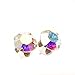 925 Sterling-silver stud earrings expertly made with multicolor Aurore Boreale crystal from SWAROVSKI®