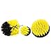 Drill Brush Attachment Kit Turbo Spin Power Scrubber Stiff Medium Soft Nylon Bristle Pool Tile Floor Brick Ceramic Marble Patio Furniture Car Motorcycle Wheel Pool Tile Floor 3 Replaceable Brush Heads