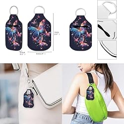 Coldinair Butterfly Chapstick Holder Keychain Lip