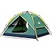 Hewolf Camping Tent 3-4 Person [Instant Tent] Waterproof [Double Layer] [Quick Setup] 3 Season Family Beach Tent UV Protection Carry Bag