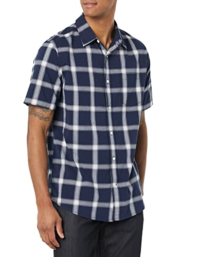 Amazon Essentials Men's Short-Sleeve Stretch Poplin