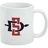 Graphics & More San Diego State University Primary Logo Ceramic Coffee Mug, Novelty Gift Mugs for Coffee, Tea and Hot Drinks, 11oz, White