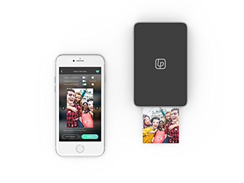 Lifeprint 2x3 Portable Photo AND Video Printer for iPhone and Android. Make Your Photos Come To Life w/ Augmented Reality - Black (Certified Refurbished)
