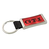 Genuine Volkswagen VW GTI Burst of Red Keytag Key Chain