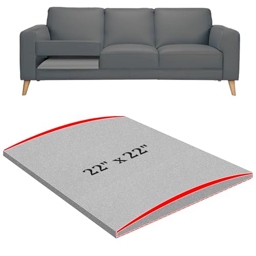 Photo 1 of 22" x 22" Couch Cushion Support for Sagging Seat, 1 PC Large Size Insert Sofa Cushion Support Board for Better Lift, 45D High-Density Foam Couch Replacement for Furniture Seat Sagging Repair, Grey
