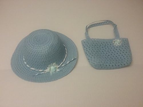 Girls Tea Party Hat and Purse Dress Up Set - Blue