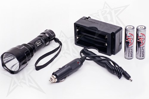 Rigid Industries 30120 Halo 800 Lumen Flashlight with Free Additional Rechargeable Replacement Battery