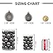KI Store 34ct Christmas Ball Ornaments Shatterproof Christmas Decorations Tree Balls Small for Holiday Wedding Party Decoration, Tree Ornaments Hooks Included 1.57” (40mm Space Gray)