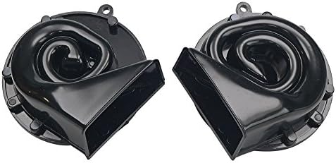Auto Krafters Compatible/Replacement For Horn Assembly Set LH RH with Brackets and Nuts 1960-79 Fairlane F100 Galaxie Falcon Mustang Torino Thunderbird (13832/3SET)