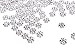 Femitu 1000PCS Of Silver plated metal daisy spacer beads 4mm