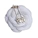 MISASHA Celebrity Designer Faux Imitation Pearl Bowtie Studs Earrings