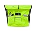 KORAMAN Men's Reflective Short Sleeve Cycling Jersey with Zipper Pocket Quick-Dry Breathable Biking Shirt Green XL