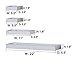 O&K Furniture Set of 4 Floating Ledge Shelves for Pictures and Frames, White