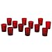 Hosley Set of 24 Votive/Tealight Candle Holders - Your Choice of Colors. Ideal for Weddings, Parties, and Special Events (7-Red)