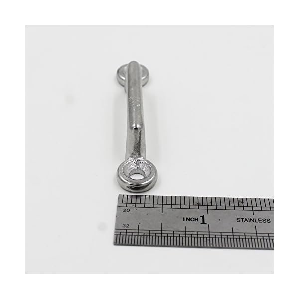 Stainless-Steel-1-Inch-Mount-Bimini-Top-Strap-Pad-Eye-Footmans-Loop-for-Jeep-Corvette-Buggy-Kayak-Tie-Downs-4-Piece-Set